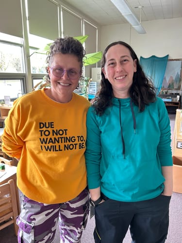 Customer photo review of I WILL NOT Unisex Sweatshirt