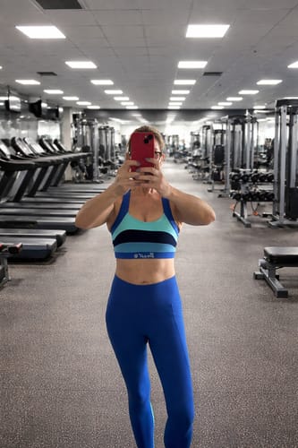 Customer photo review of AR 2462 - 4 COLOUR CROP TOP