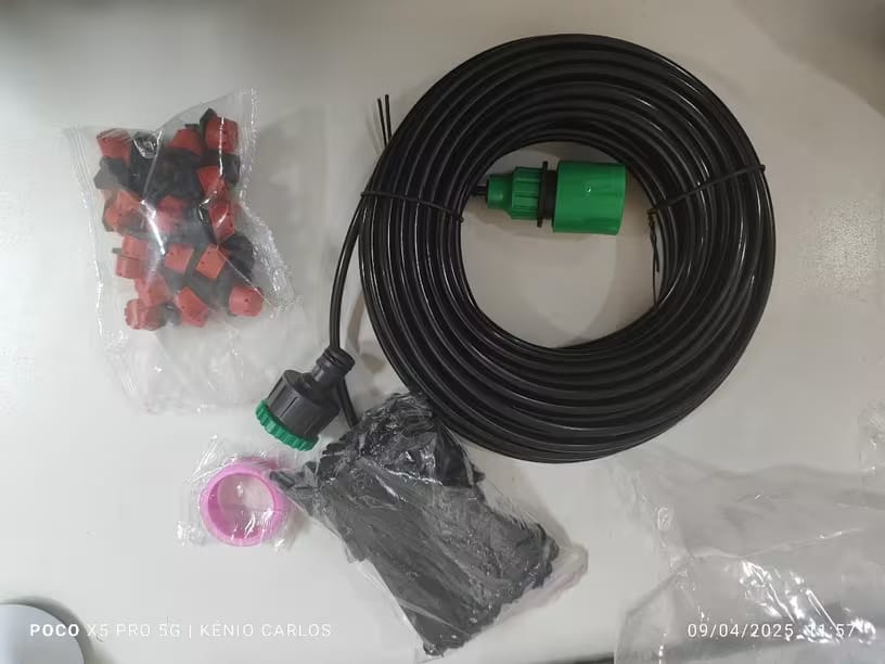 Customer photo review of 20m Mikro-Bewässerungssystem – Verstellbare Tropfer & Nebel