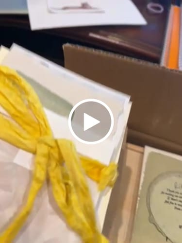 Customer video review of Monthly Artisan Card Subscription