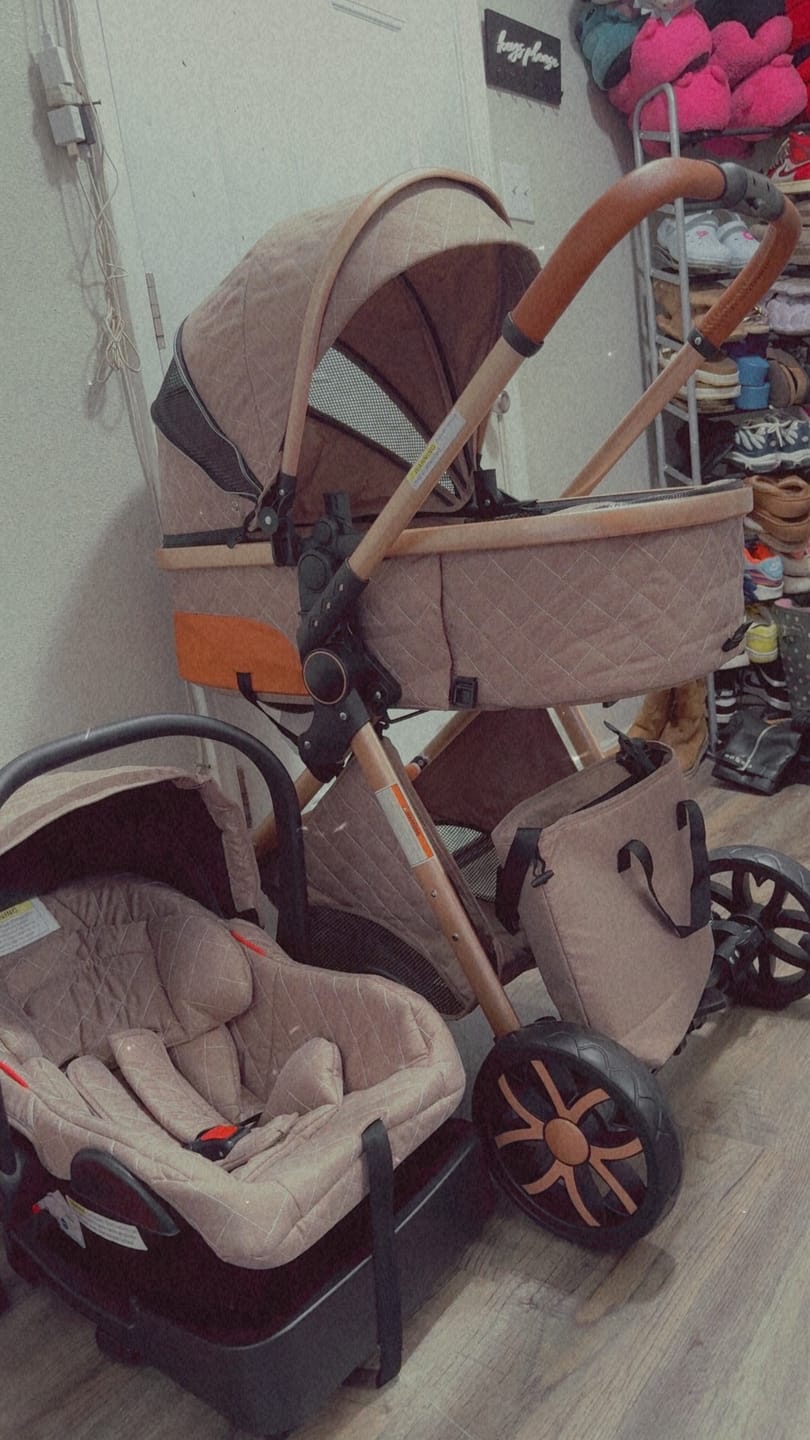 Customer photo review of Premium 3-in-1 Baby Stroller (Car Seat & Base Included)