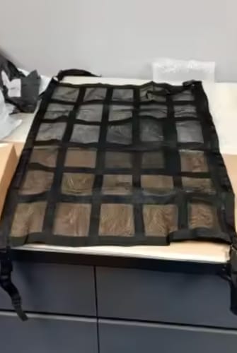 Customer photo review of Ultimate Car Overhead Cargo Net