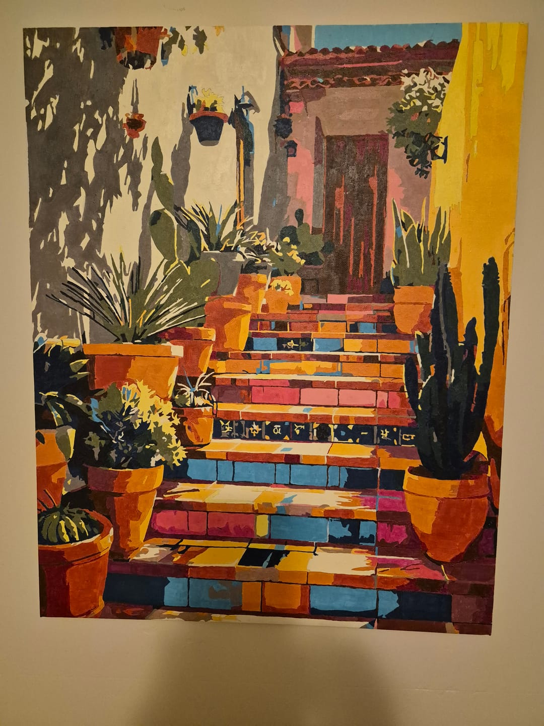 Customer photo review of Stairs to Mexico | Paint by Number