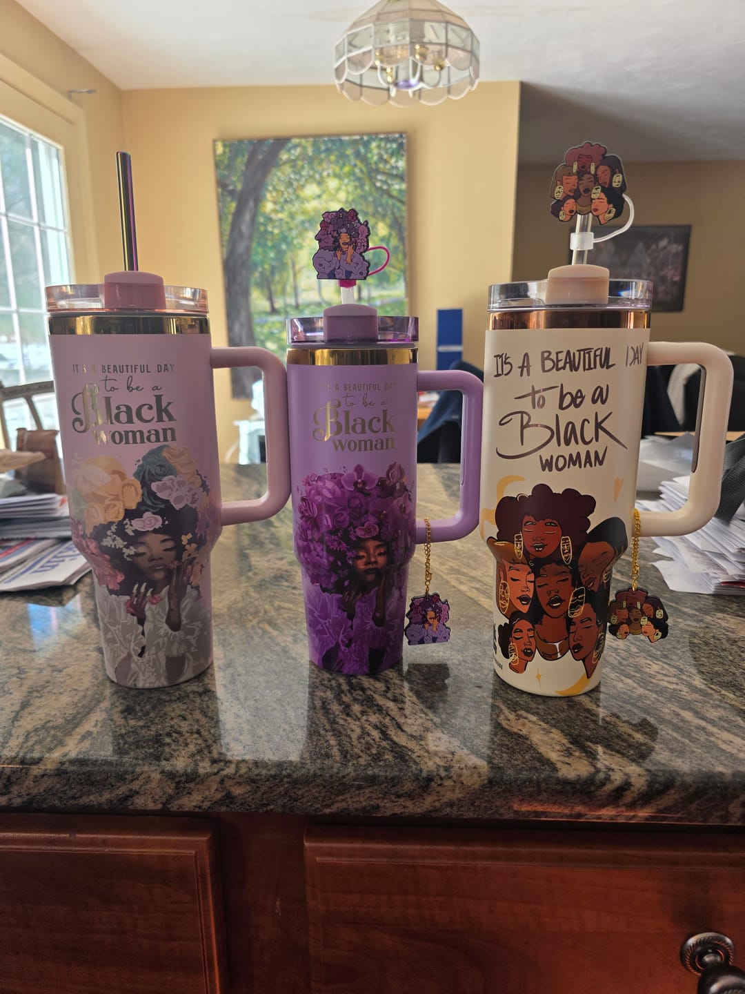 Customer photo review of Limited Edition "Crème Brûlée" Insulated Tumbler – Pinklomein x Cecilia's House Collab