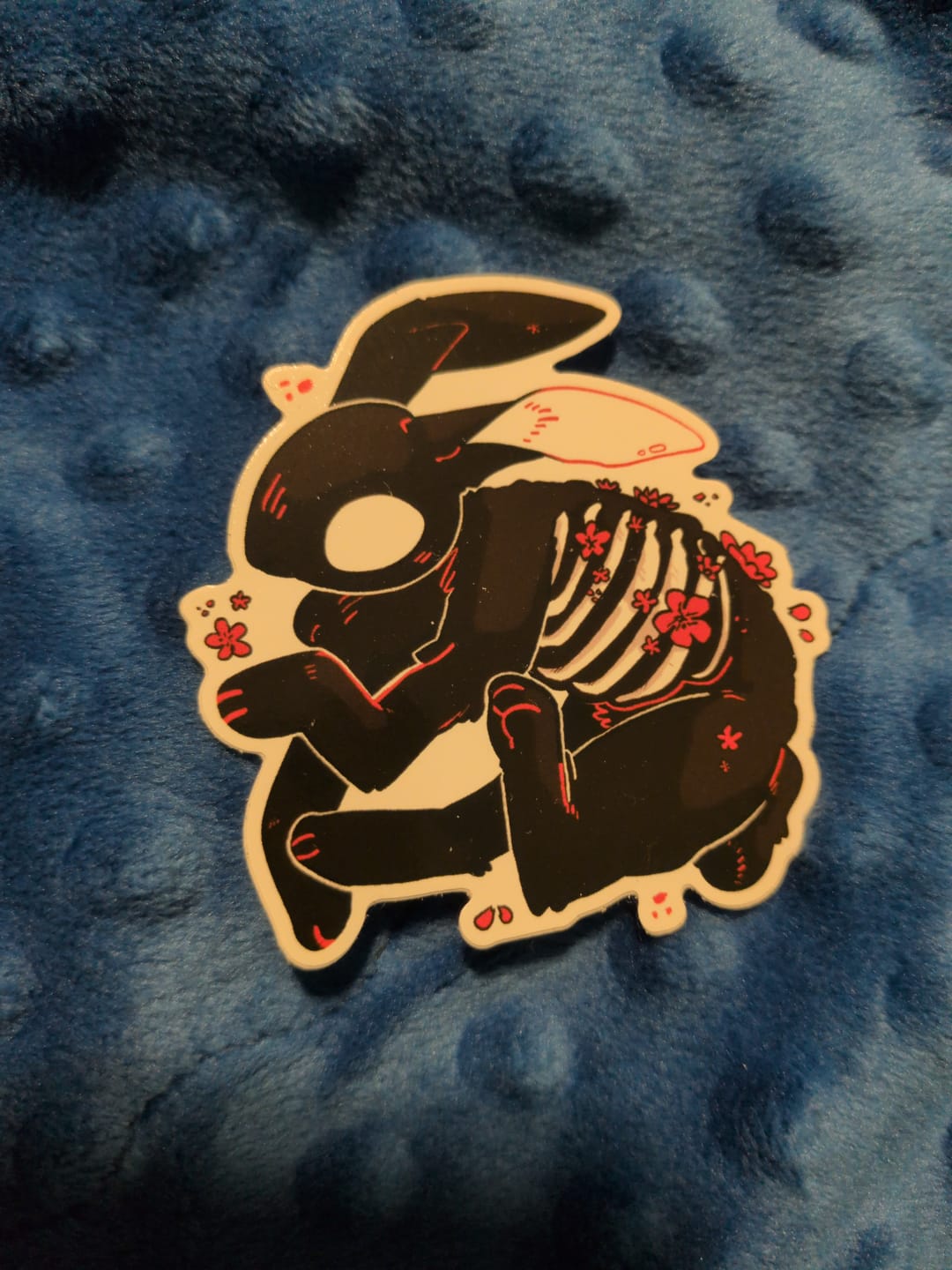 Customer photo review of Skeleton Bunny Sticker