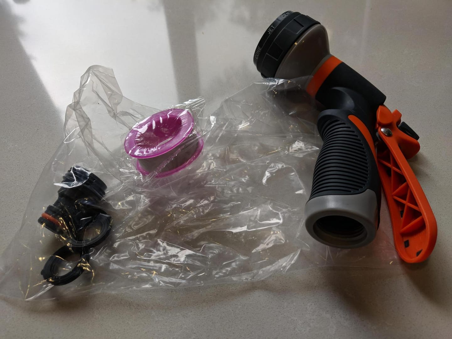Customer photo review of Garden Hose Nozzle 8-in-1 – Non-Slip & Versatile