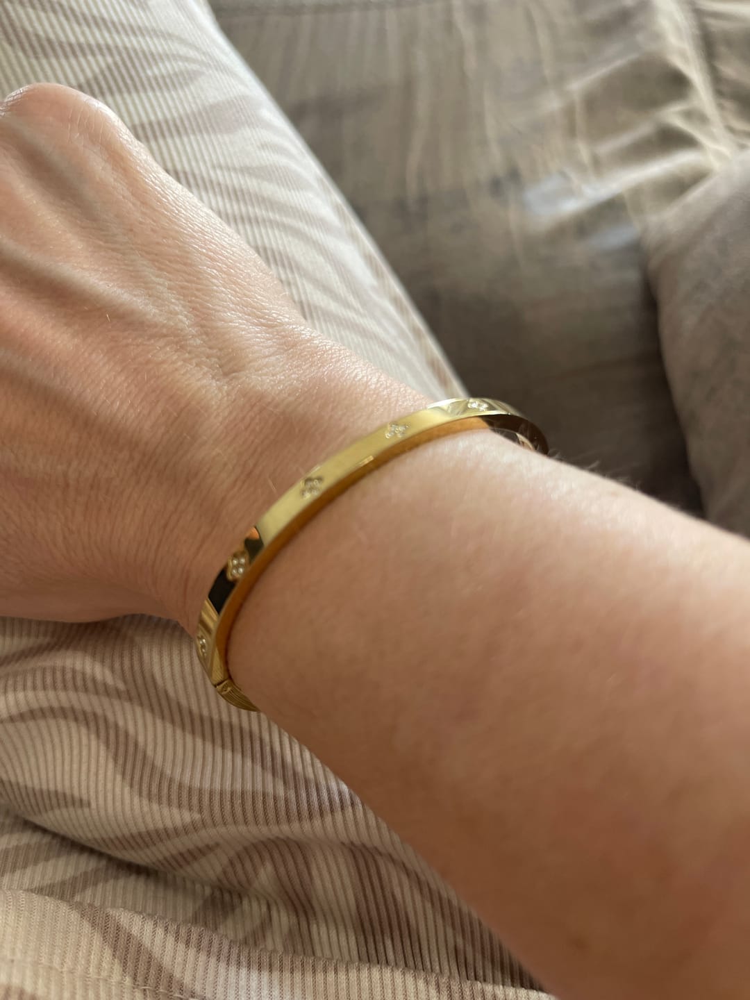 Customer photo review of Clover Bangle Slim