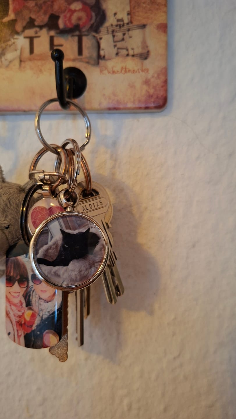 Customer photo review of Schlüsselanhänger mit Katzenfoto Angebot