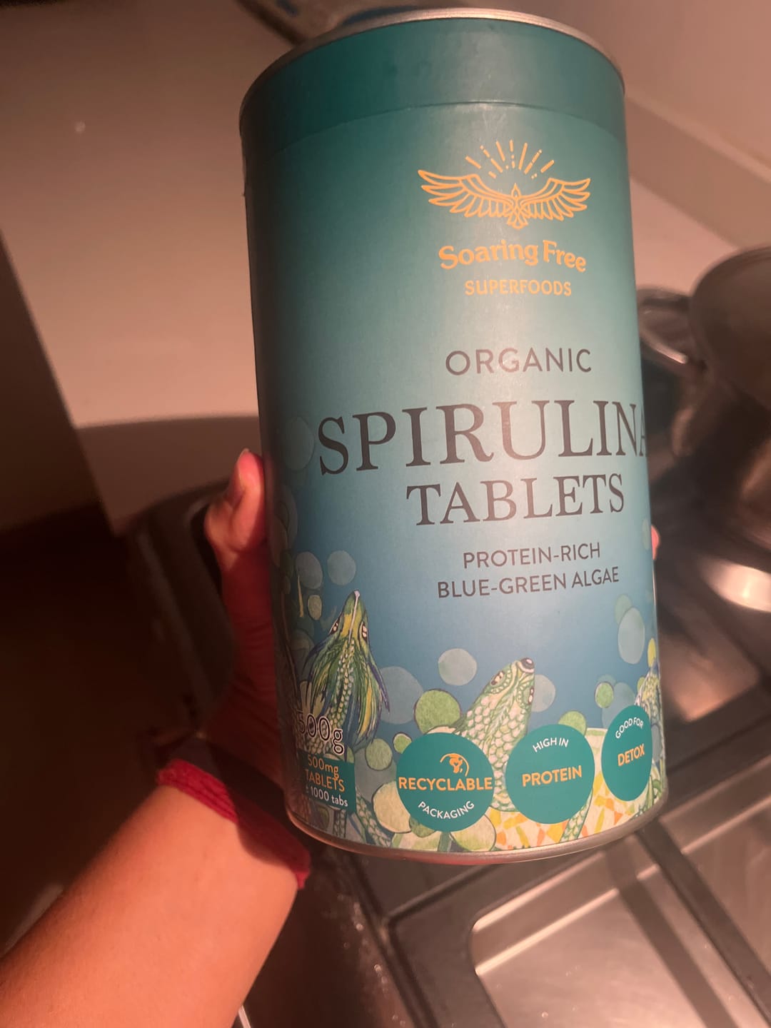 Customer photo review of Organic Spirulina (Powder & Tablets)