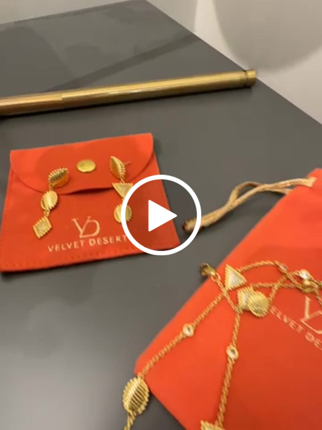 Customer video review of Toulouse Drop Necklace