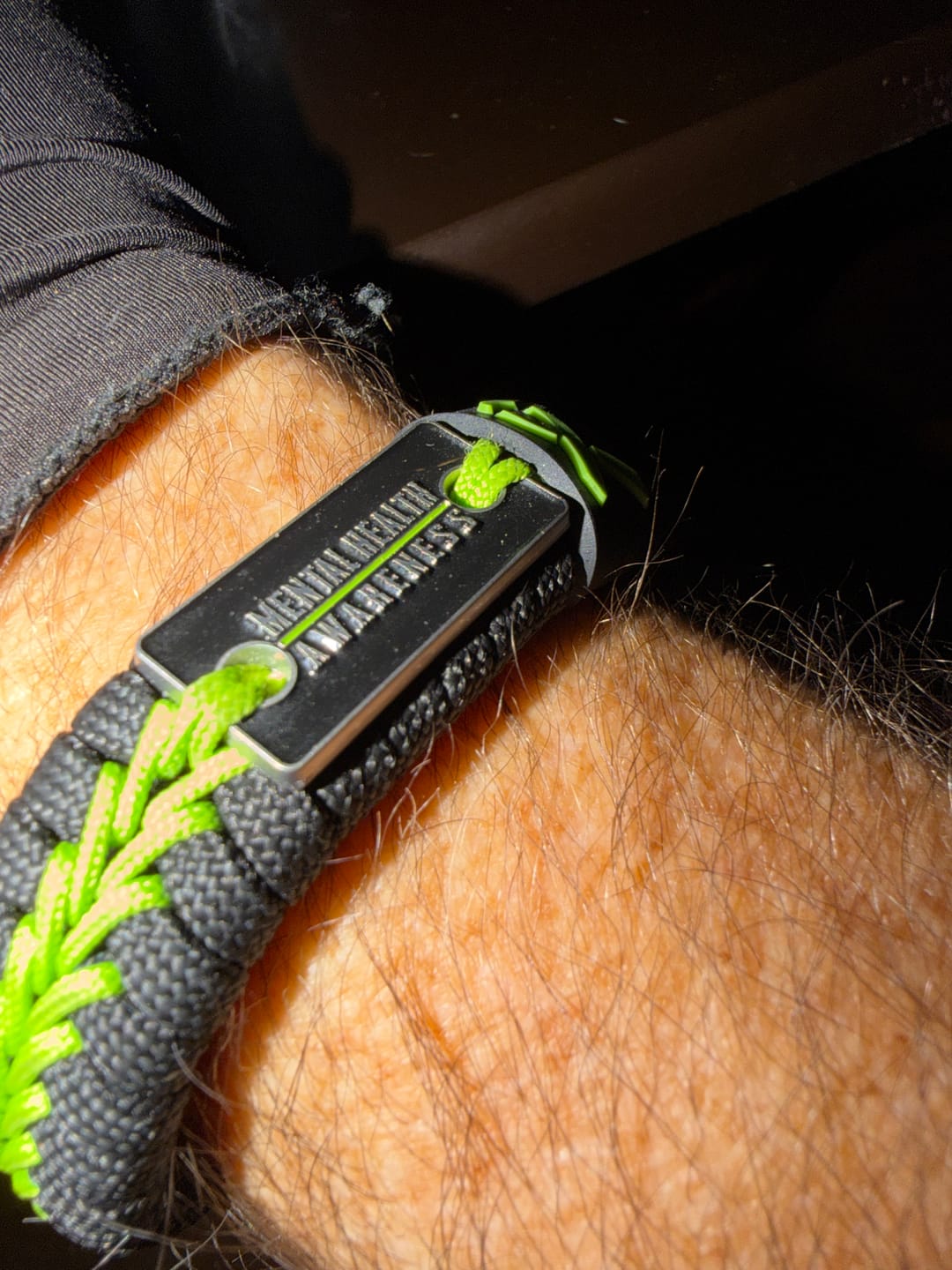 Customer photo review of Mental Health Awareness - Paracord Bracelet