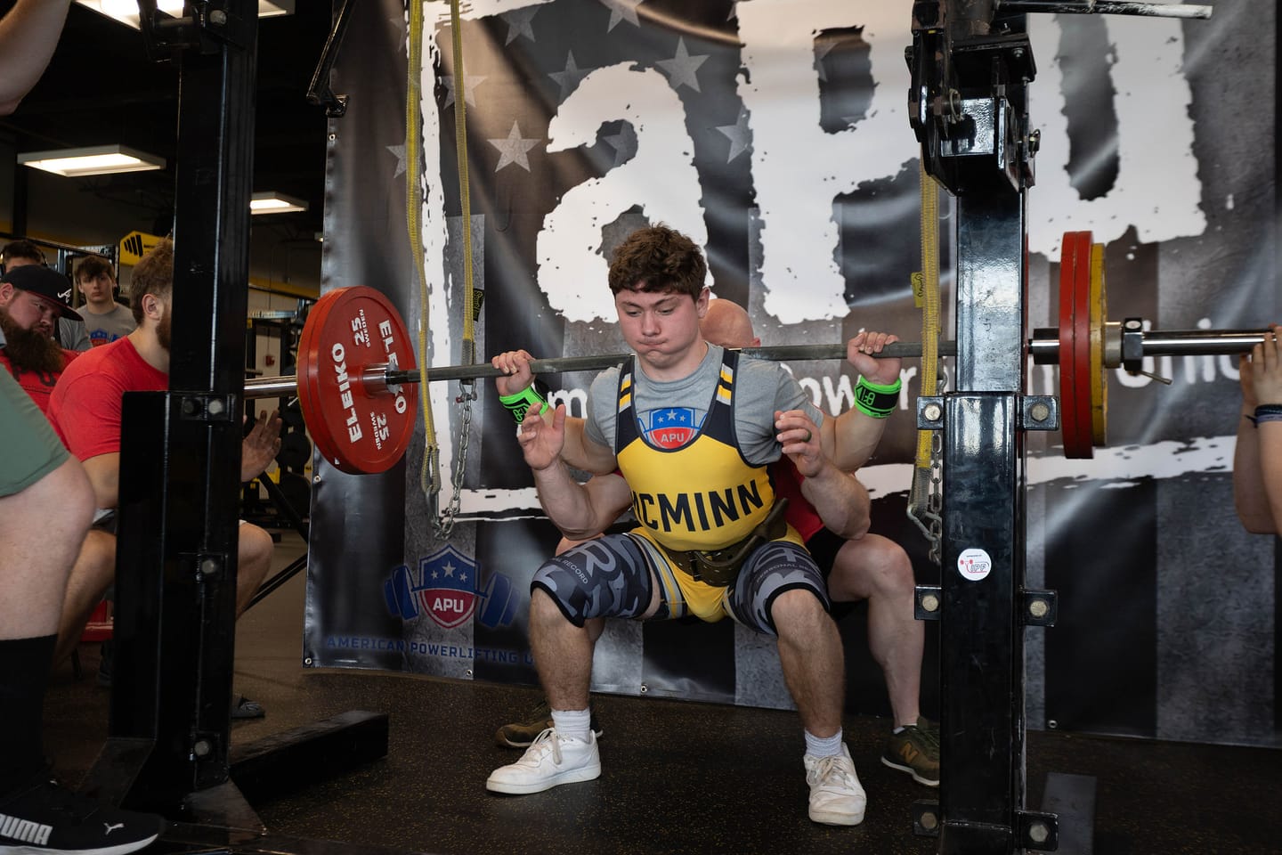 Customer photo review of PR Heavy Duty Premium Elbow Wraps - Neon