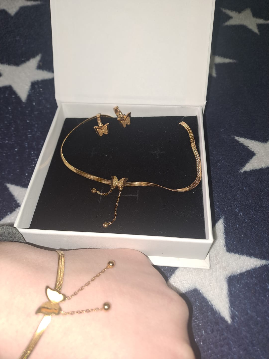 Customer photo review of Set Golden Butterfly