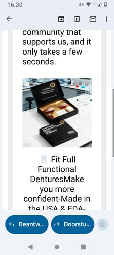 Customer photo review of 🦷  Fit Full Functional DenturesMake you more confident-Made in the USA & FDA-Certified