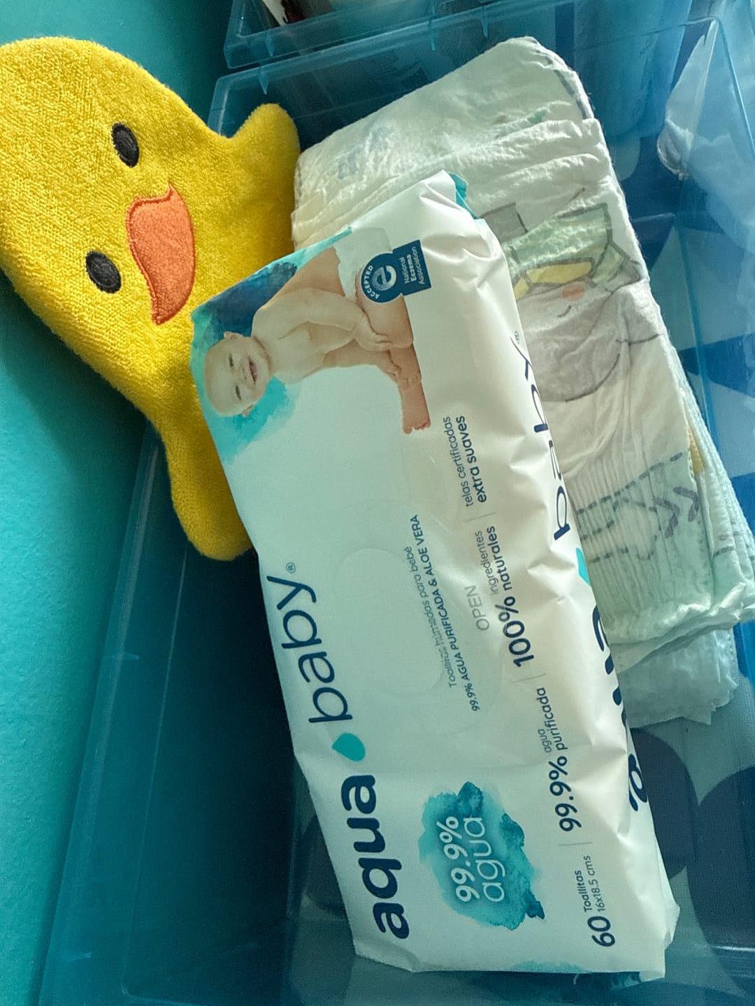 Customer photo review of Aqua Baby 6 Bolsas de 60 Toallitas Húmedas