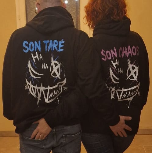 Customer photo review of Son Chaos - Cuddle Hoodie Unisex FR.***