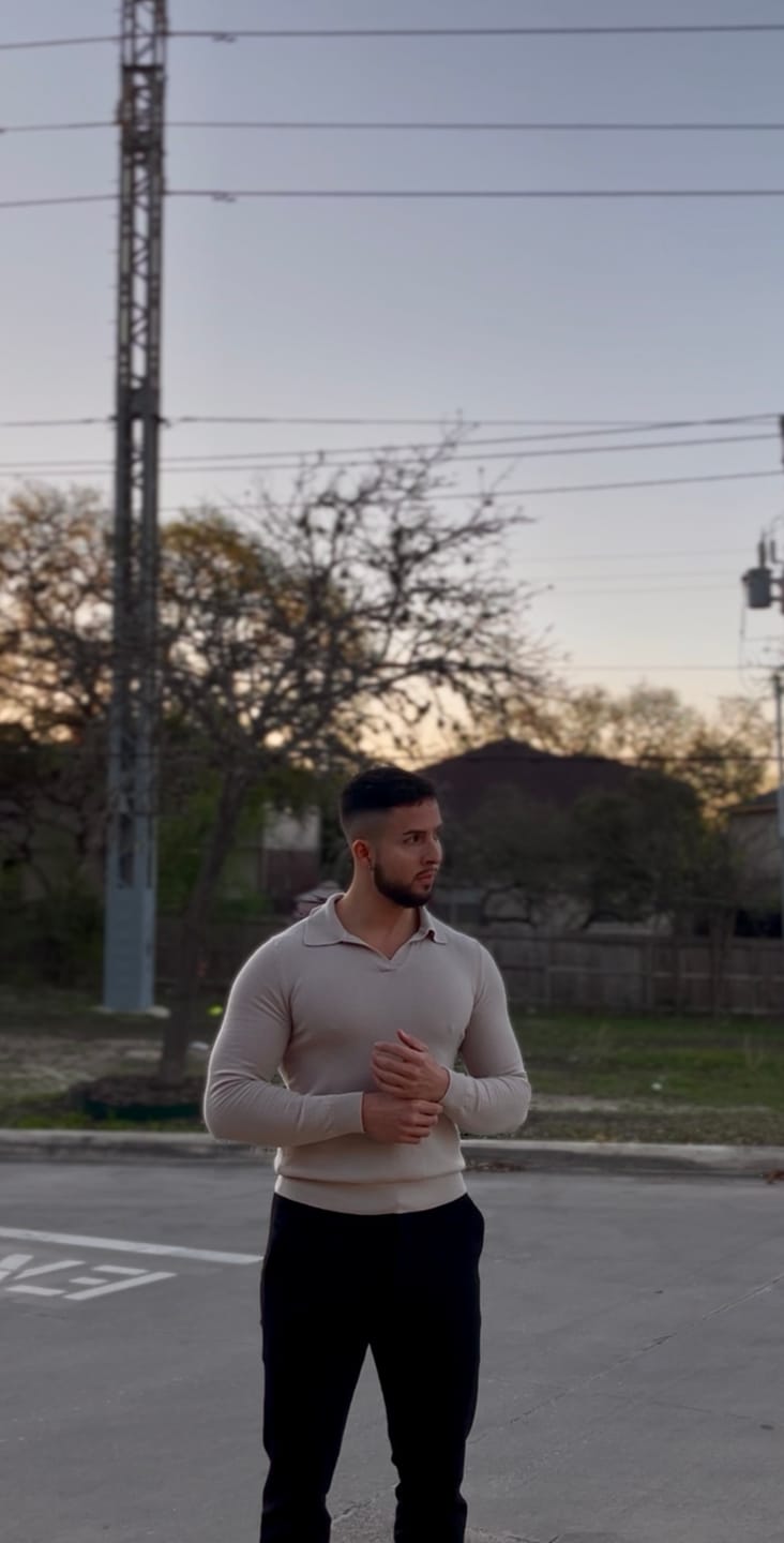 Customer photo review of 8018 - Monaco Wool Longsleeve Polo