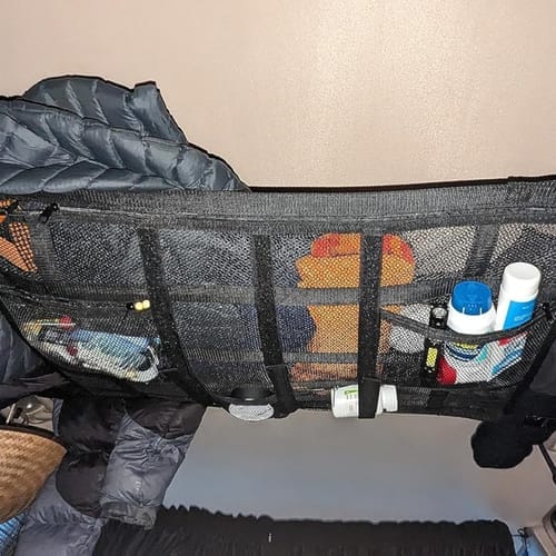 Customer photo review of Ultimate Car Overhead Cargo Net