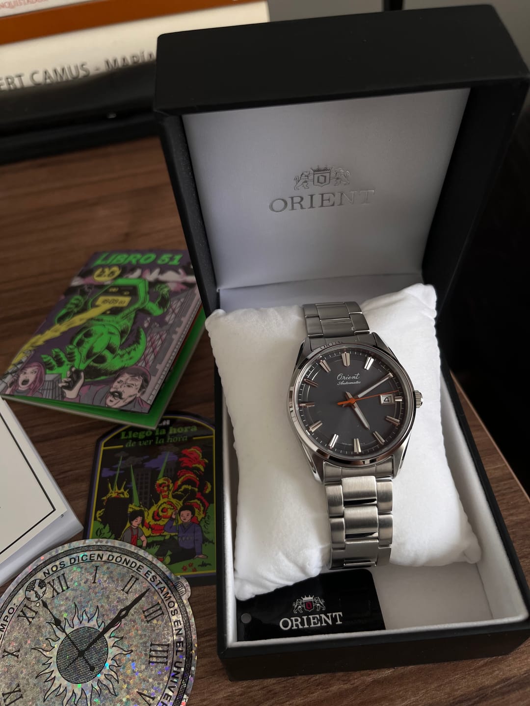 Customer photo review of Reloj Orient Automatic RA-AC0R04N 75th Anniversary Zafiro 38,5mm