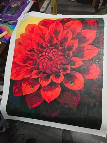 Customer photo review of Ruby Dahlia Spiral