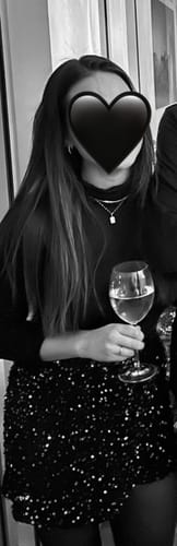 Customer photo review of Glam Rush Glitzer Skort - Schwarz