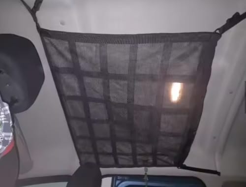 Customer photo review of Ultimate Car Overhead Cargo Net