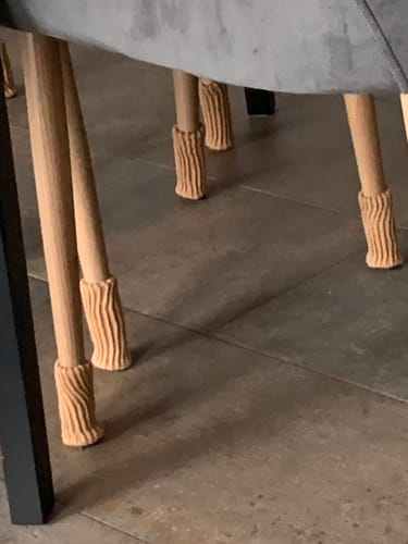 Customer photo review of Stuhlsocken 4er Set