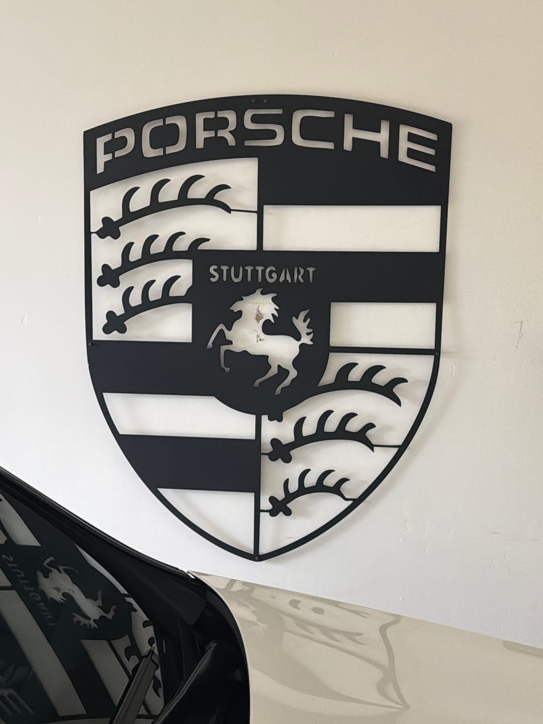 Customer photo review of Porsche Metal Car Emblem