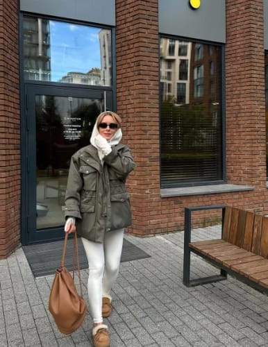 Customer photo review of Cressida Elastic Waist Utility Jacket