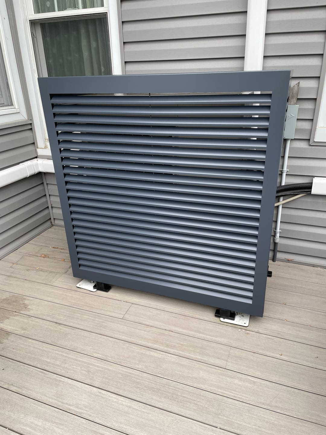 Customer photo review of Mini-Split AC Cover - Black