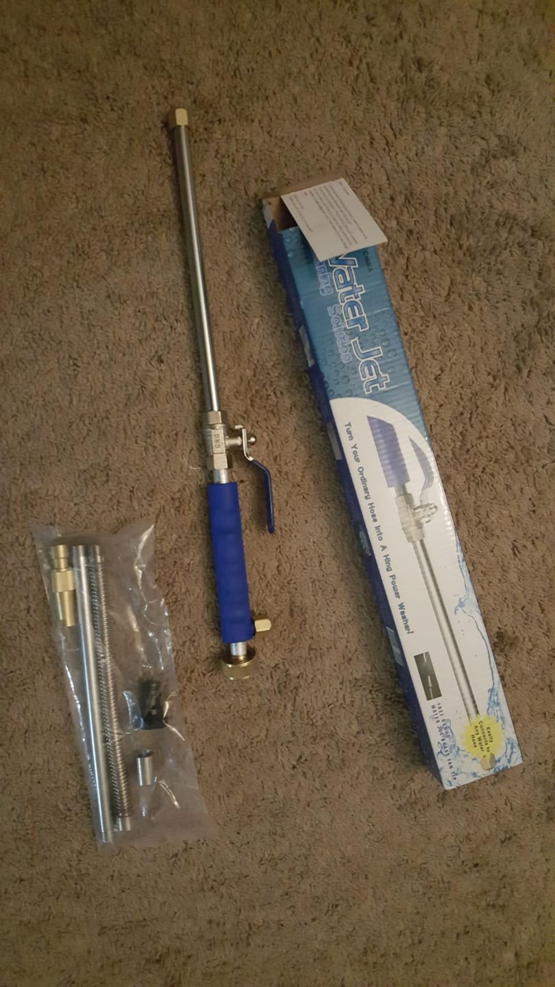 Customer photo review of Hochdruck-Wasserpistole – Strahl-Düse für Gartenschlauch