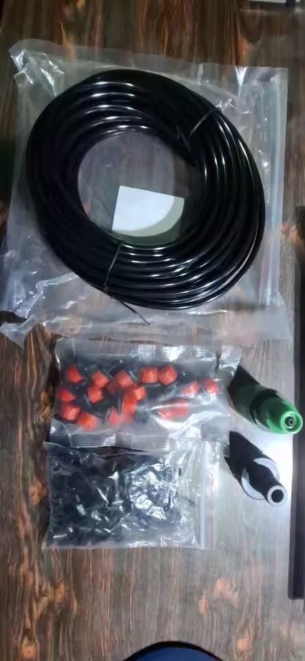 Customer photo review of 65ft Micro Drip Irrigation Kit – Adjustable Misting & Watering