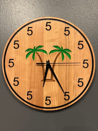 Customer photo review of Custom Wall Clock CNC Kit