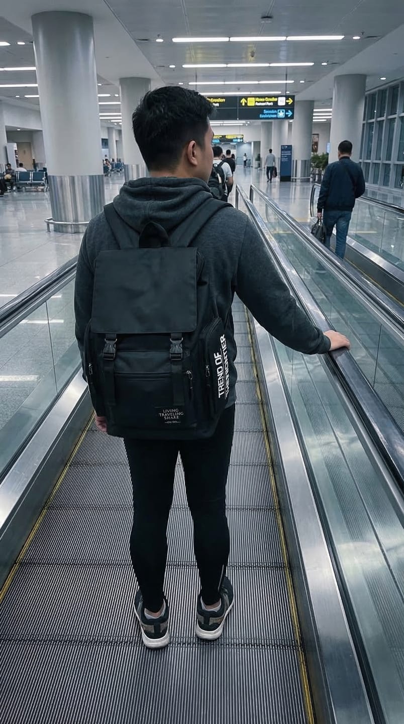 Customer photo review of All-In-One Travel & Work Backpack | Fits 16″ Laptop + Multiple Compartments