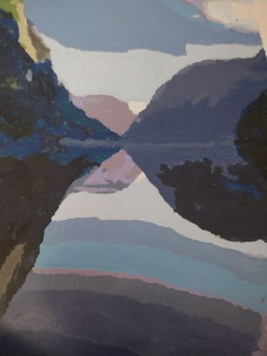 Customer photo review of Custom Paint By Numbers - Turn Trip Memory into Art