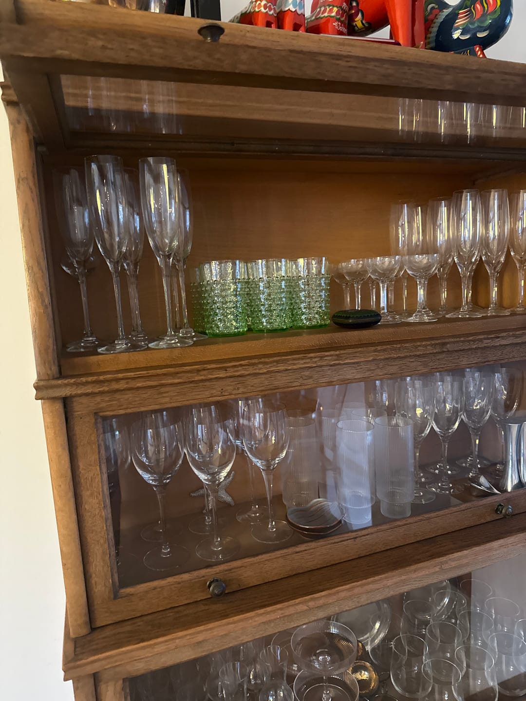 Customer photo review of Light Green Hobnail Tumblers