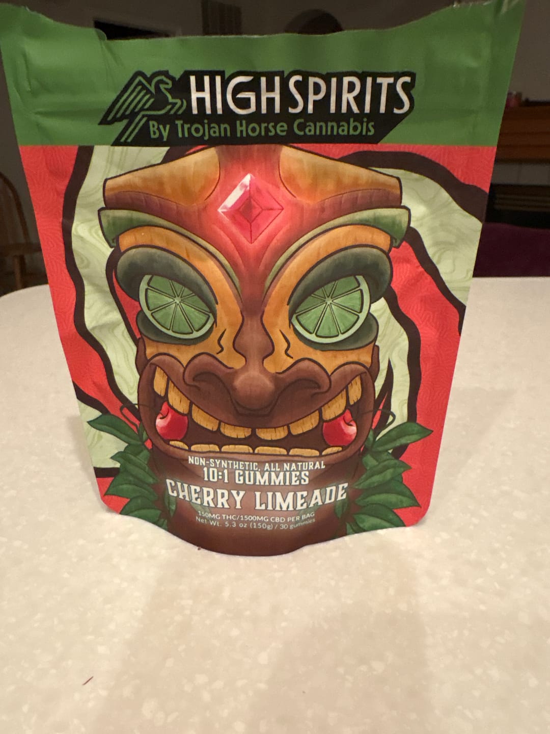 Customer photo review of Cherry Limeade Gummies 10:1 5mg