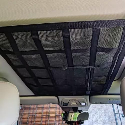 Customer photo review of Ultimate Car Overhead Cargo Net