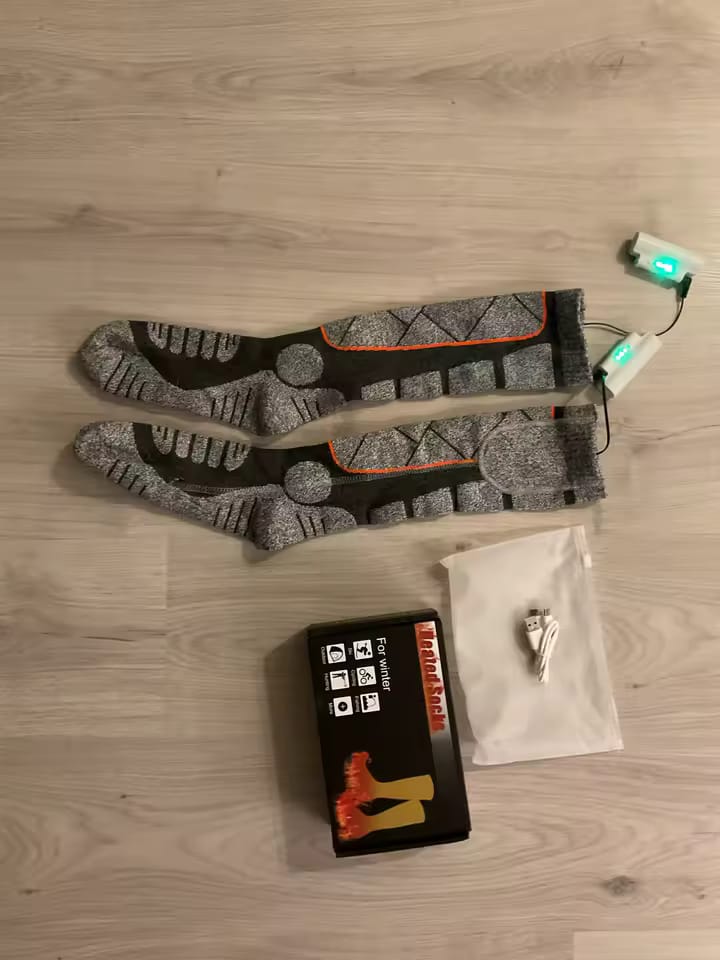 Customer photo review of Verwarmde sokken – Perfect voor skiën, outdoor & winter