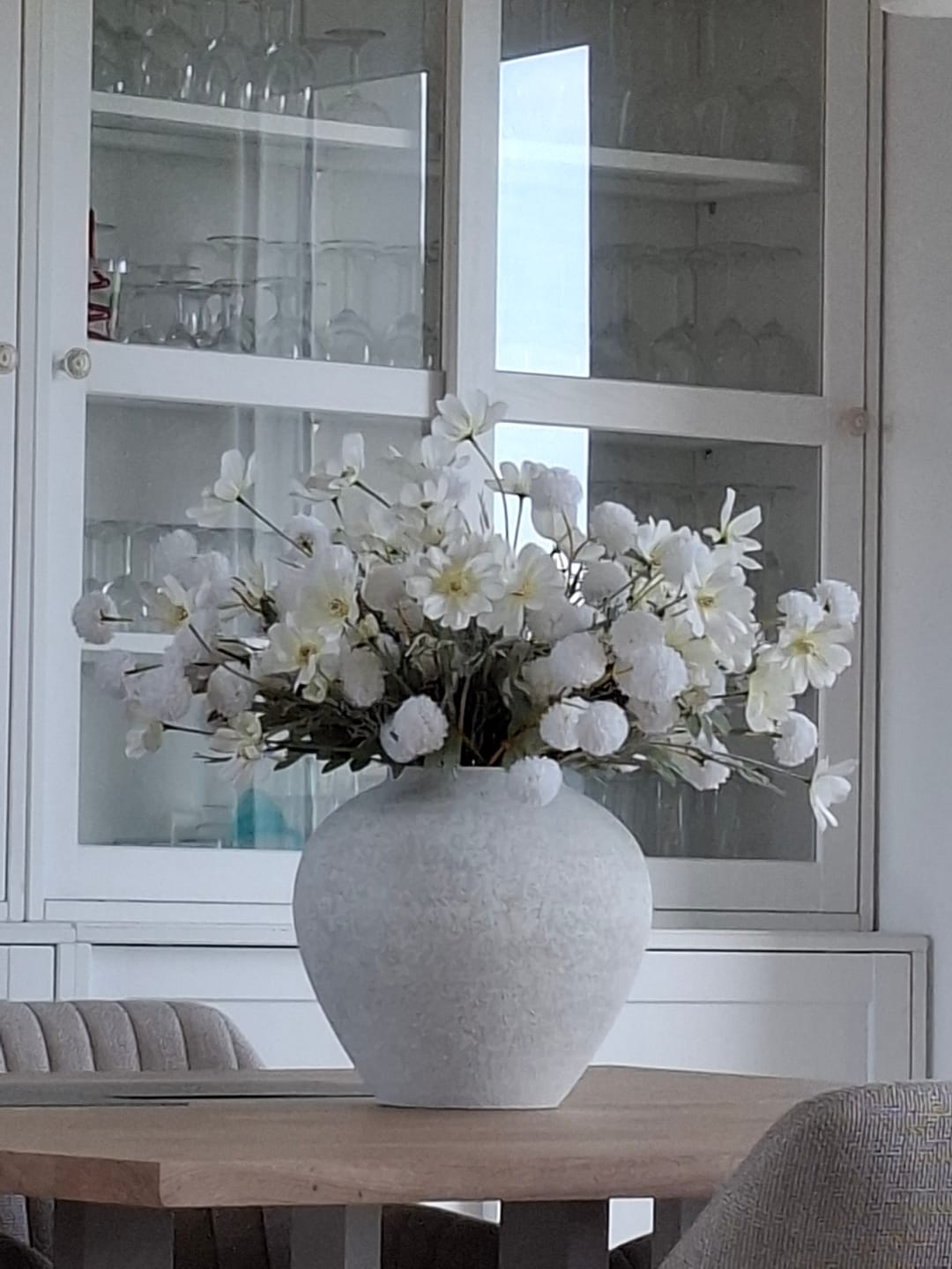 Customer photo review of Fleurs de Kiku - Blanc (20 tiges/ 100 pompons)