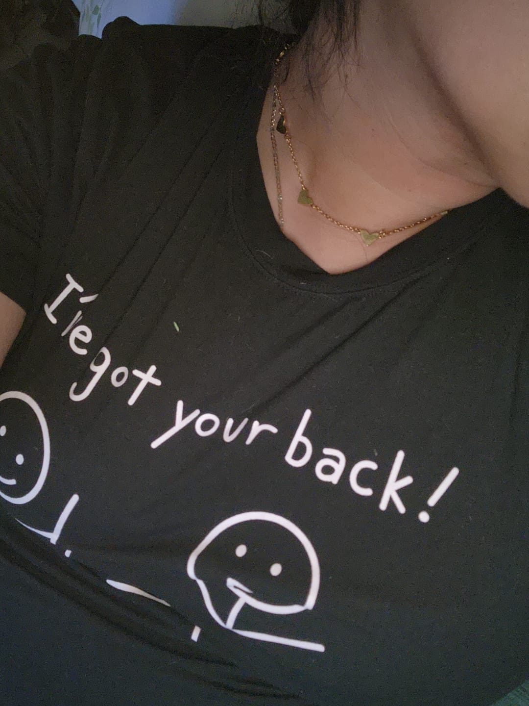 Customer photo review of The Hearts Necklace