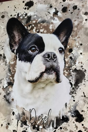Customer photo review of Aquarell Pawtrait