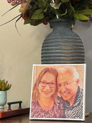 Customer photo review of Custom Diamond Painting Kit