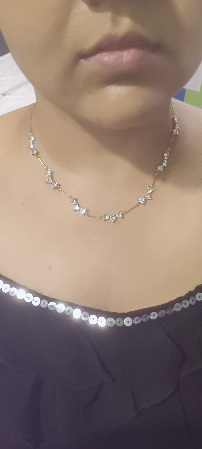 Customer photo review of Floral Vine Necklace