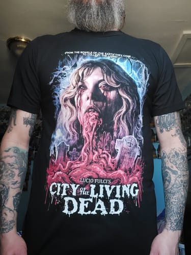 Customer photo review of City of the Living Dead: From the Bowels of the Earth They Came T-Shirt