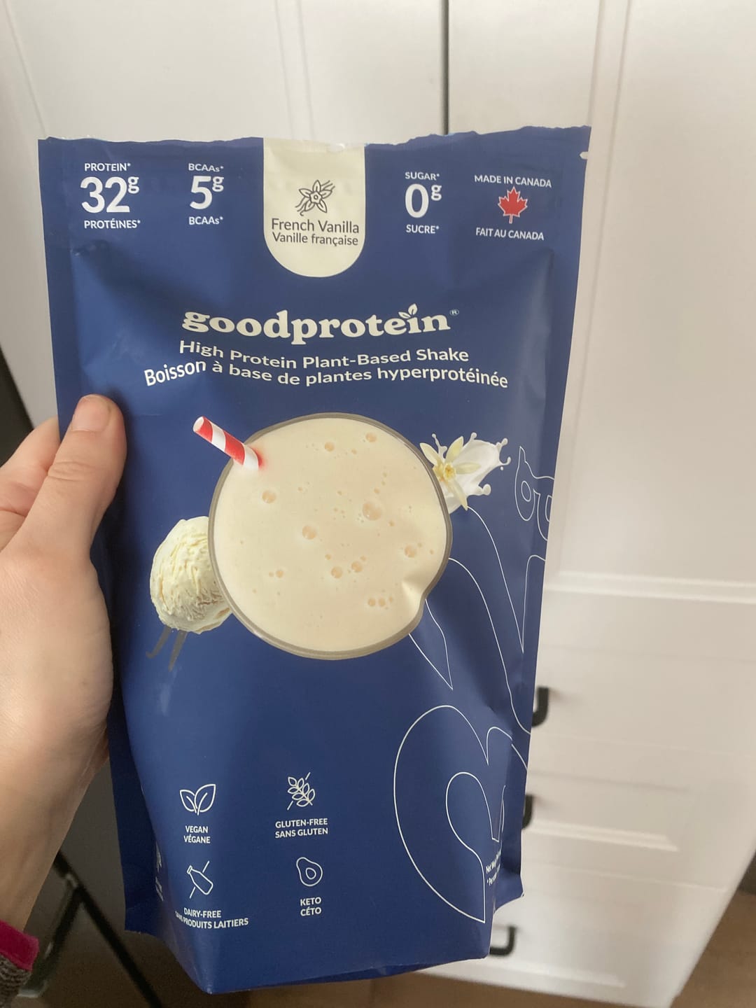 Customer photo review of Good Protein - Boisson hyperprotéinée à base de plantes - 470g