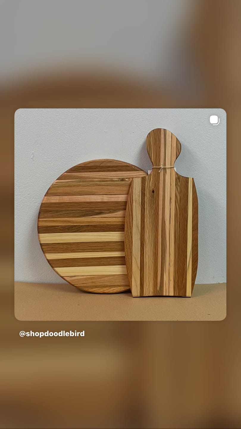 Customer photo review of Router Templates 4 Pack - Cheese Board Acrylic Templates