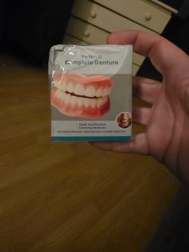 Customer photo review of 🦷  Fit Full Functional DenturesMake you more confident-Made in the USA & FDA-Certified