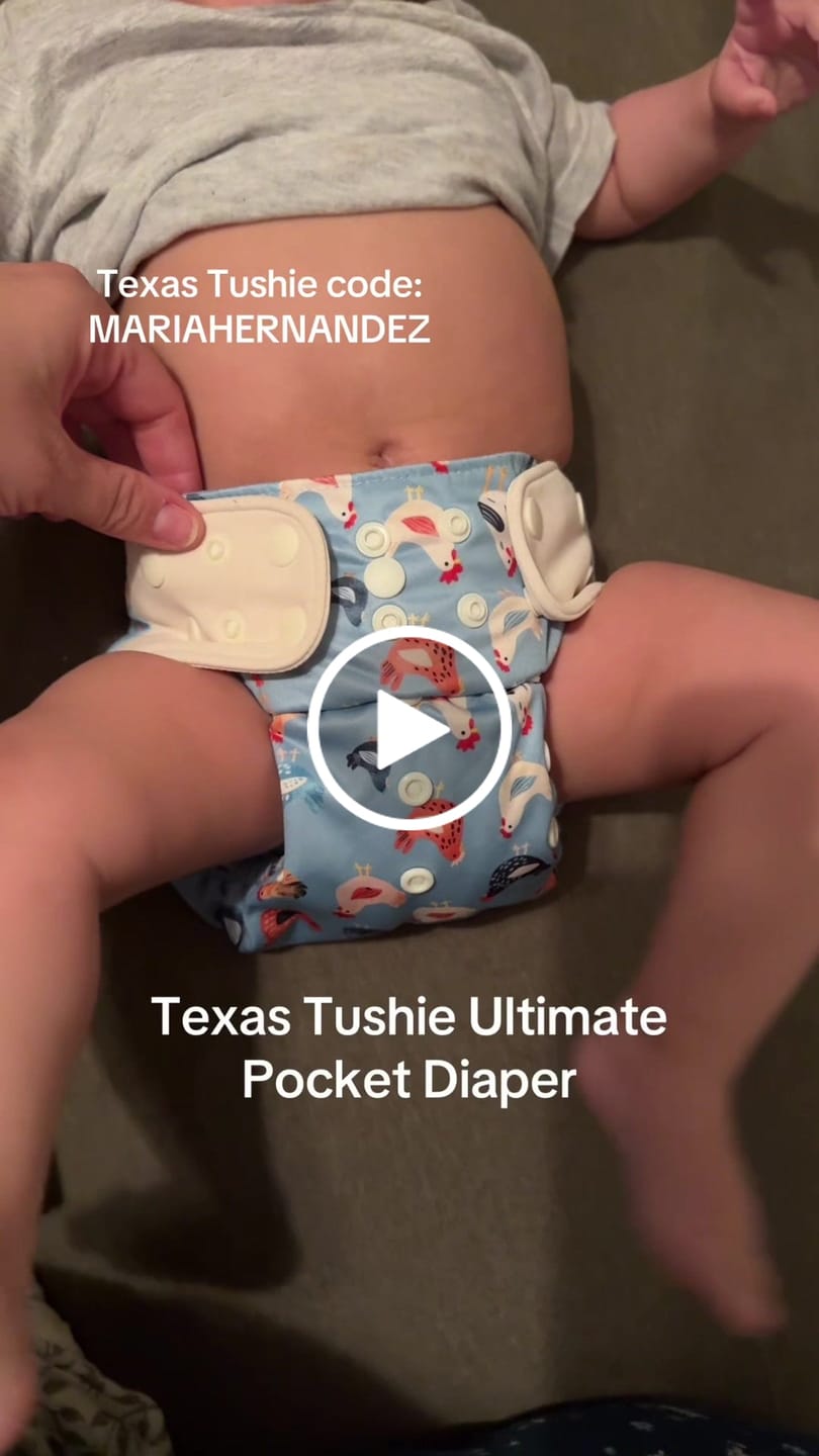 Customer video review of The Ultimate - One Size Pocket Reusable Cloth Diaper - Stretchy Tabs