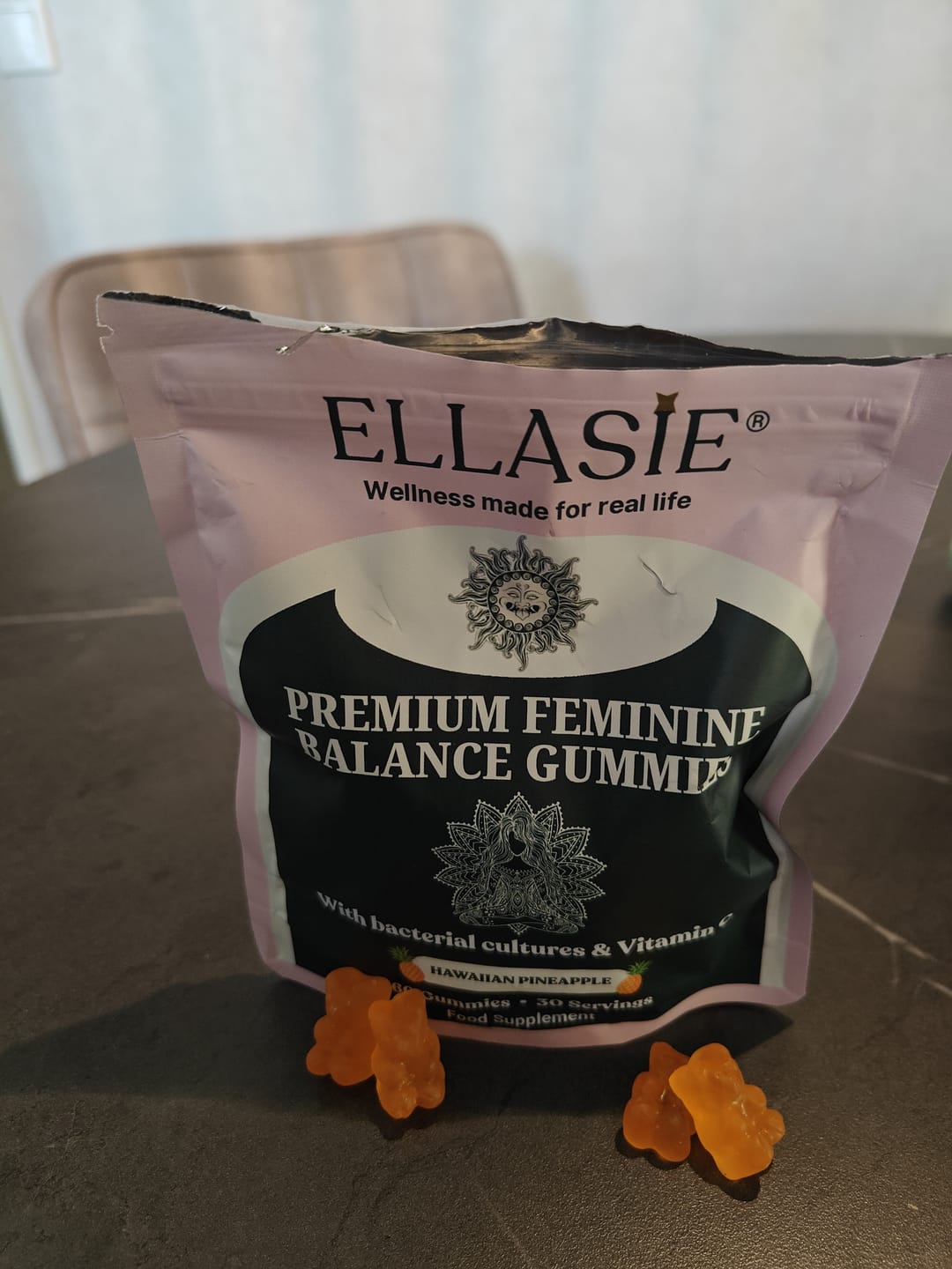 Customer photo review of Pineapple Vaginal Probiotic Gummies - pH Balance & Freshness Support